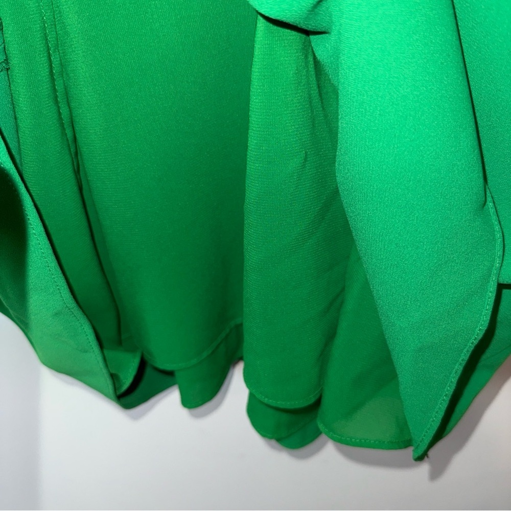 Alice + Olivia Vibrant Green Razor Back Dress - Picture 7 of 11
